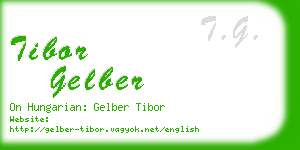 tibor gelber business card